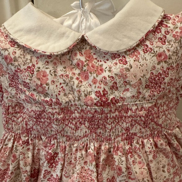 Floral Pink and White Baby Dress, 12/18 months - Picture 2 of 8